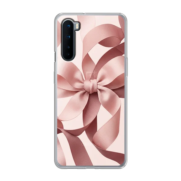 Blush Pink Ribbon Strap Bow case