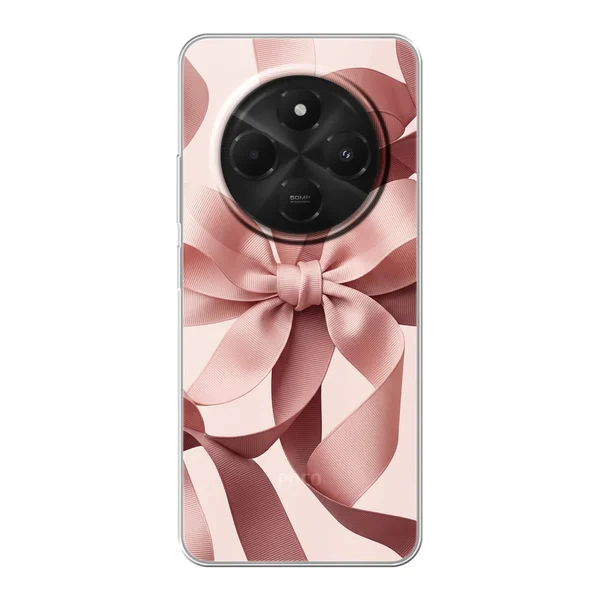 Blush Pink Ribbon Strap Bow case
