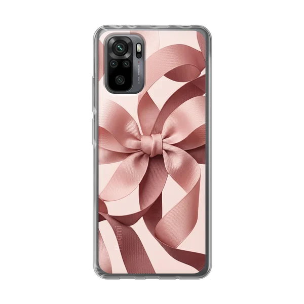 Blush Pink Ribbon Strap Bow case