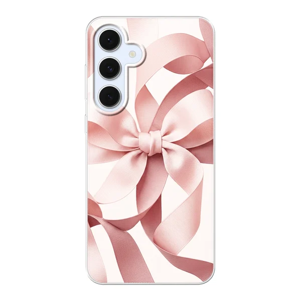 Blush Pink Ribbon Strap Bow case