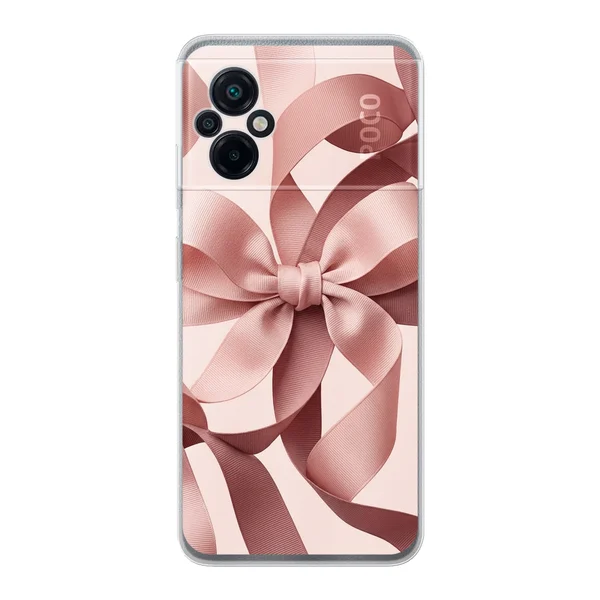 Blush Pink Ribbon Strap Bow case