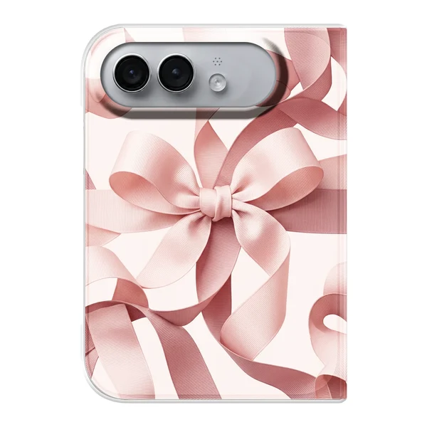 Blush Pink Ribbon Strap Bow case
