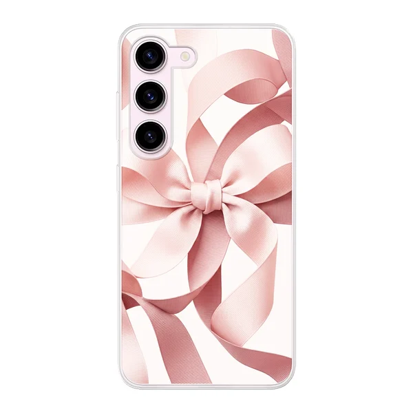 Blush Pink Ribbon Strap Bow case