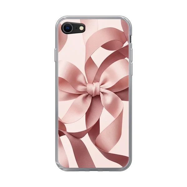 Blush Pink Ribbon Strap Bow case
