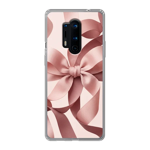 Blush Pink Ribbon Strap Bow case