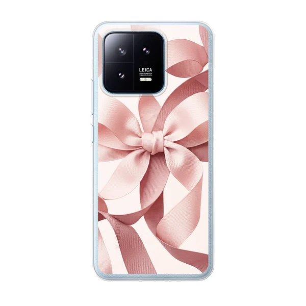 Blush Pink Ribbon Strap Bow case