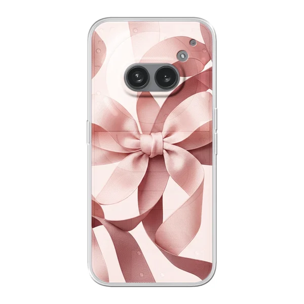 Blush Pink Ribbon Strap Bow case