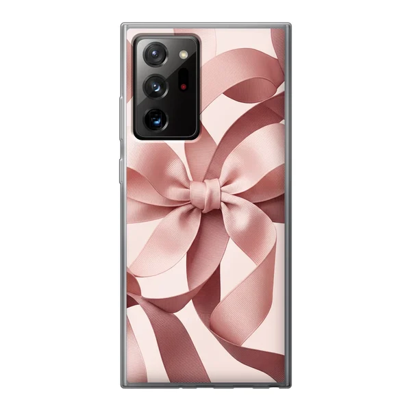 Blush Pink Ribbon Strap Bow case