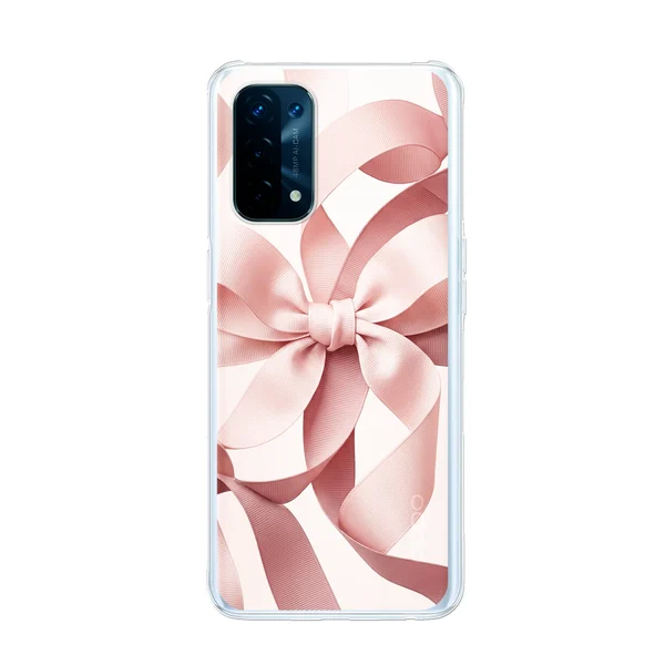 Blush Pink Ribbon Strap Bow case