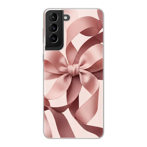 Blush Pink Ribbon Strap Bow case