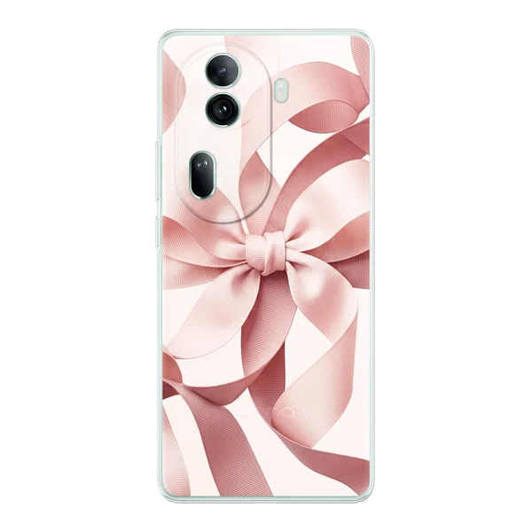 Blush Pink Ribbon Strap Bow case