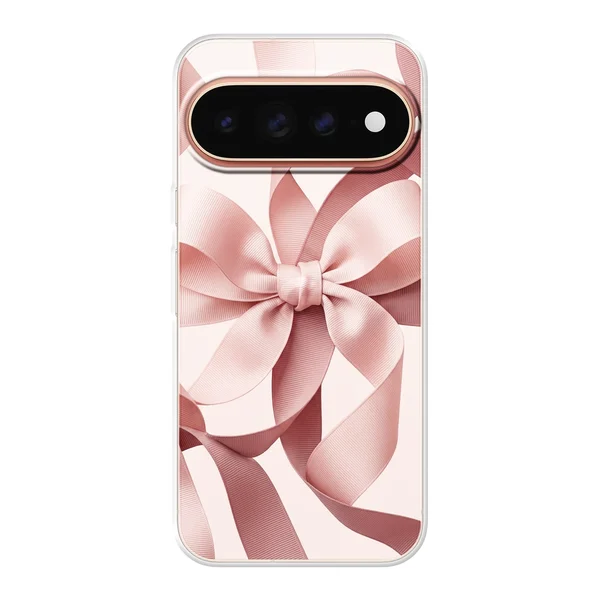 Blush Pink Ribbon Strap Bow case