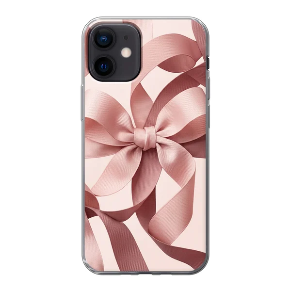 Blush Pink Ribbon Strap Bow case