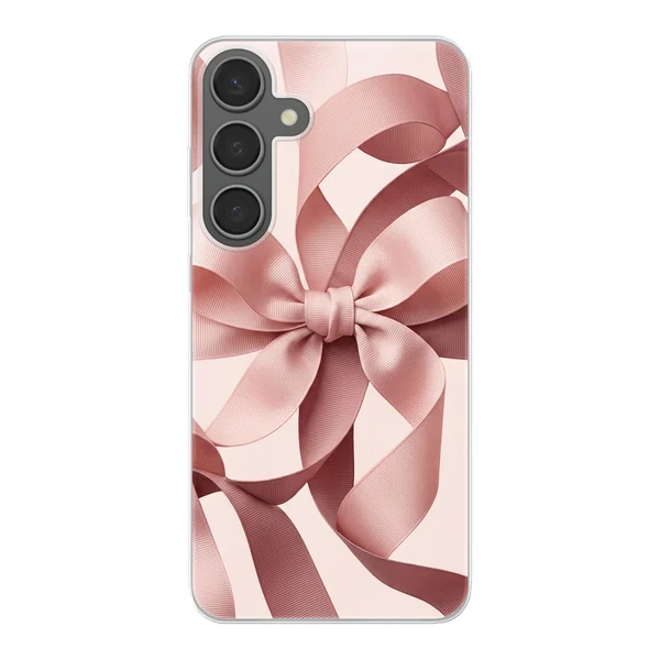 Blush Pink Ribbon Strap Bow case