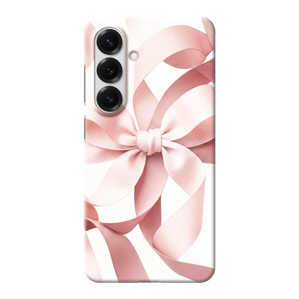 Blush Pink Ribbon Strap Bow Design case