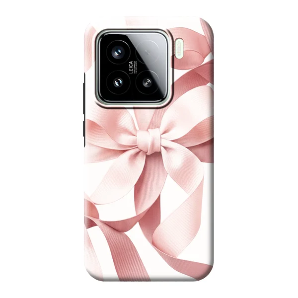 Blush Pink Ribbon Strap Bow case