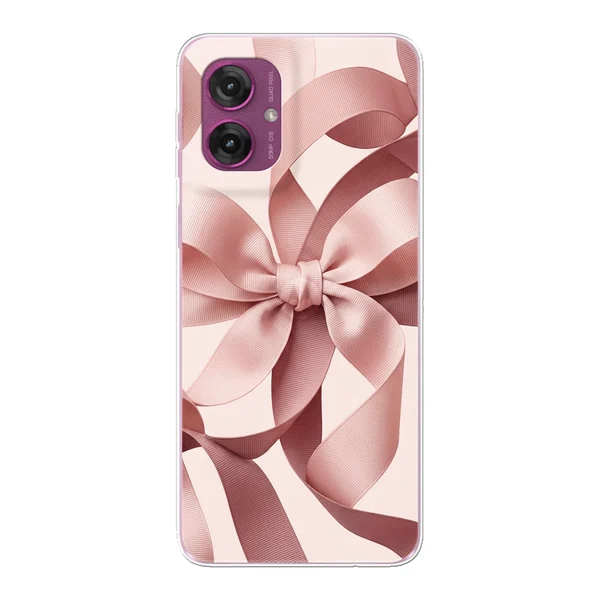 Blush Pink Ribbon Strap Bow case