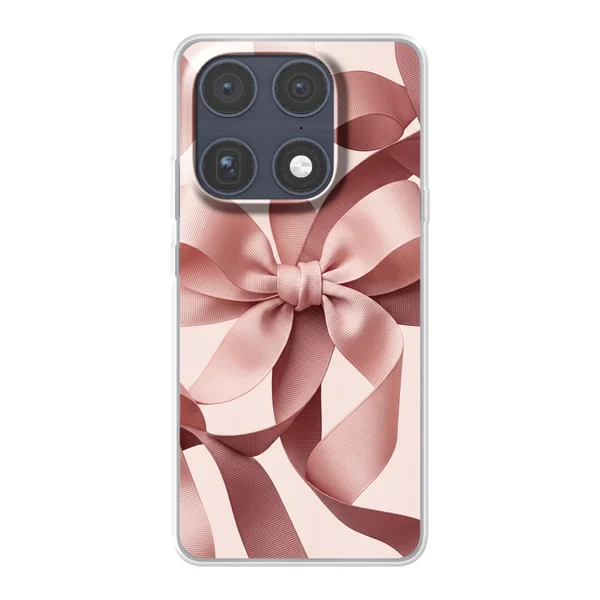 Blush Pink Ribbon Strap Bow case