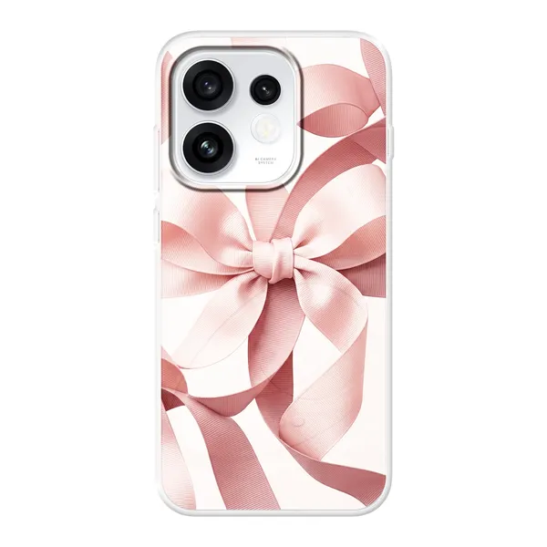 Blush Pink Ribbon Strap Bow case