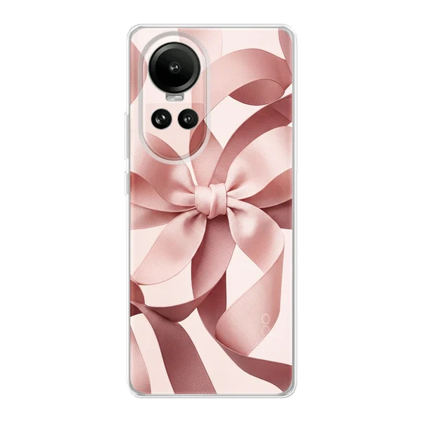 Blush Pink Ribbon Strap Bow case