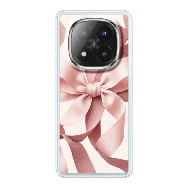 Blush Pink Ribbon Strap Bow case