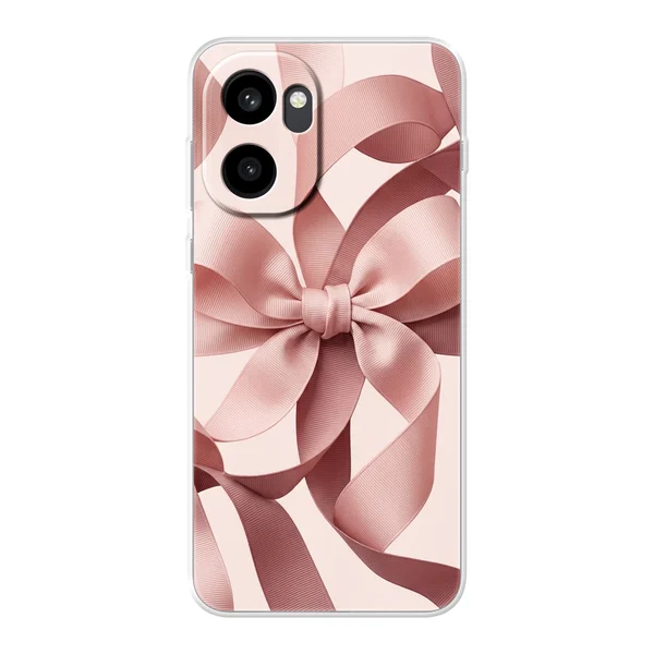 Blush Pink Ribbon Strap Bow case