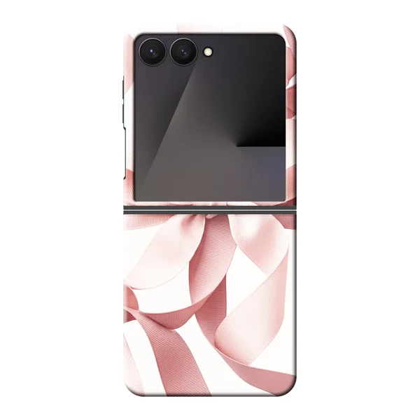 Blush Pink Ribbon Strap Bow case
