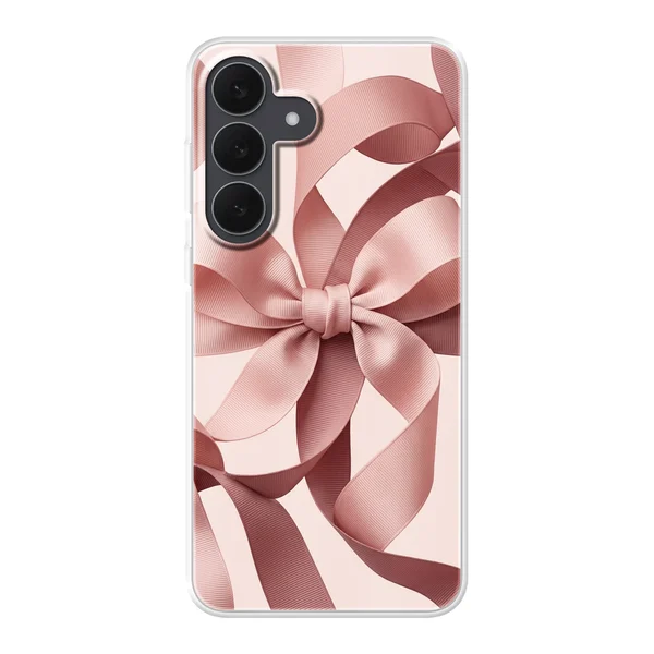 Blush Pink Ribbon Strap Bow case