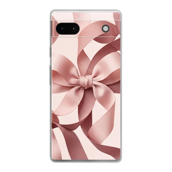 Blush Pink Ribbon Strap Bow case