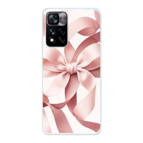 Blush Pink Ribbon Strap Bow case