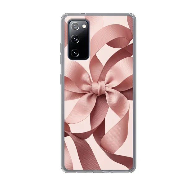 Blush Pink Ribbon Strap Bow case