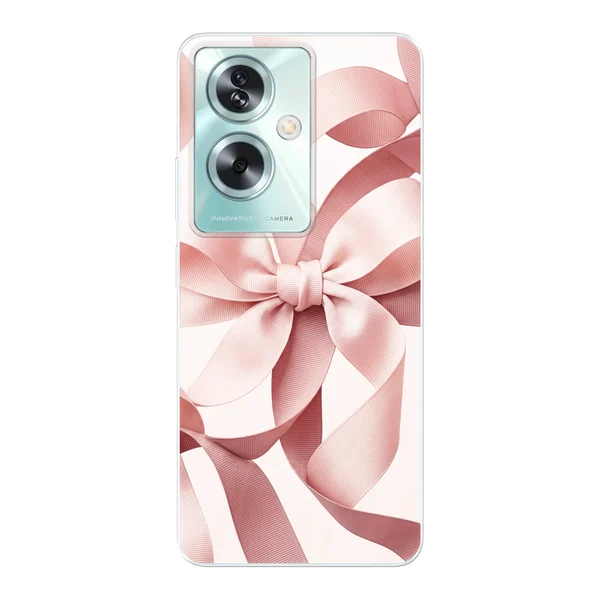 Blush Pink Ribbon Strap Bow case