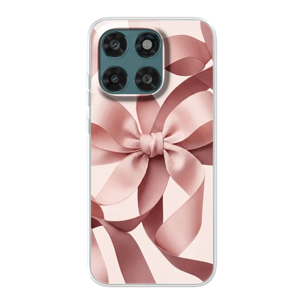 Blush Pink Ribbon Strap Bow case