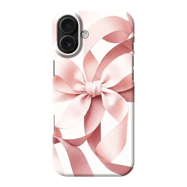 Blush Pink Ribbon Strap Bow Design case