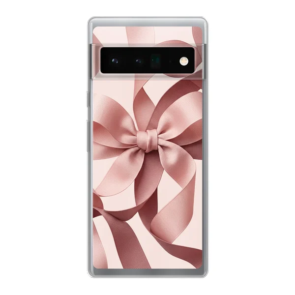 Blush Pink Ribbon Strap Bow case
