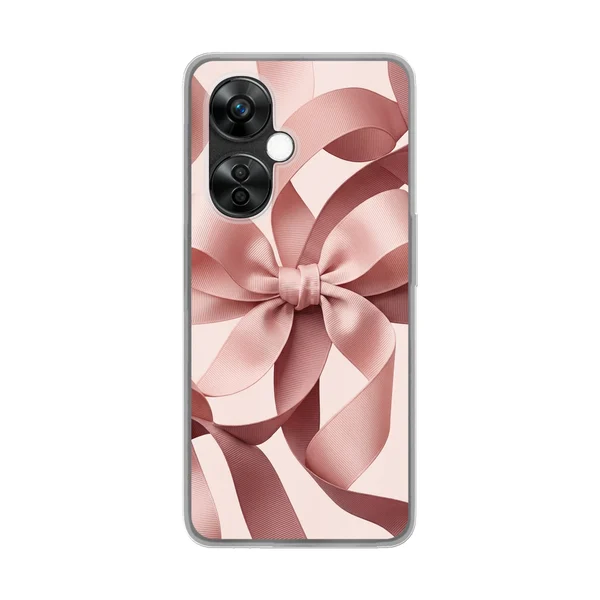 Blush Pink Ribbon Strap Bow case
