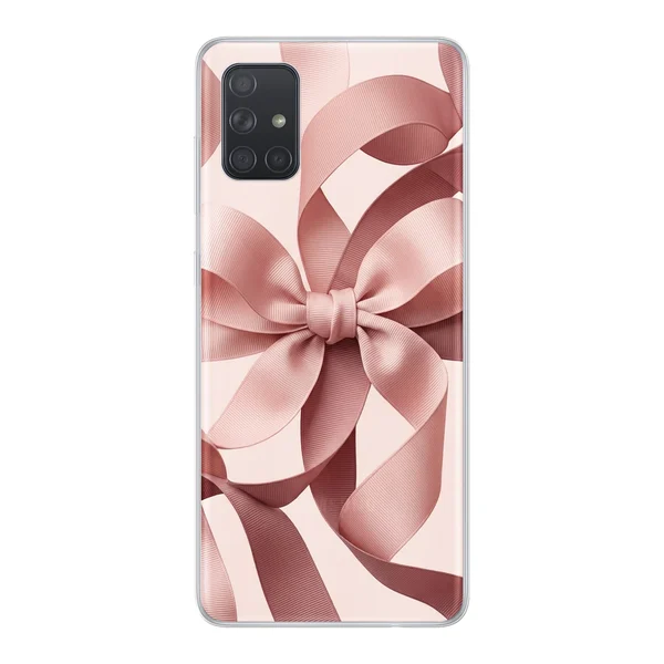 Blush Pink Ribbon Strap Bow case