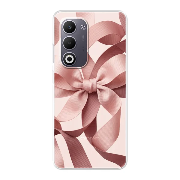 Blush Pink Ribbon Strap Bow case
