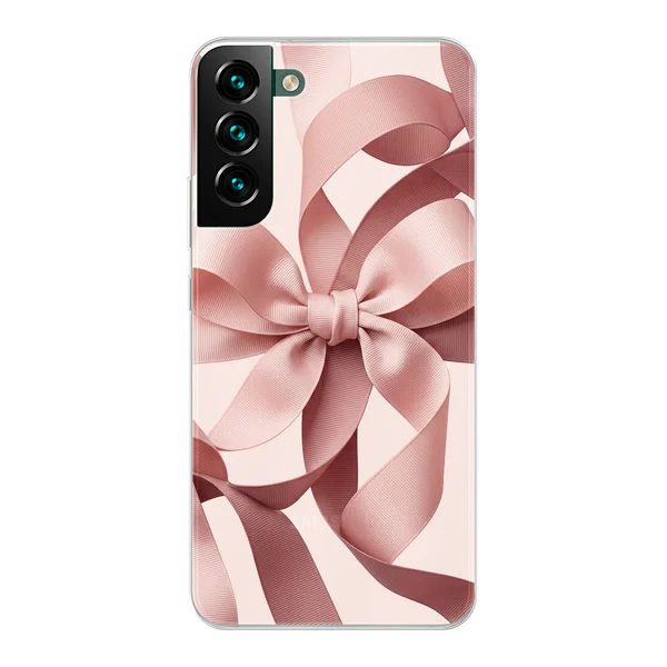 Blush Pink Ribbon Strap Bow case