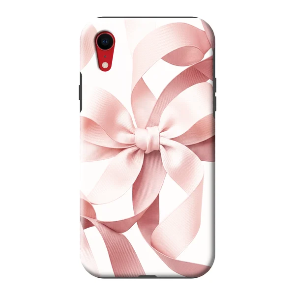 Blush Pink Ribbon Strap Bow case