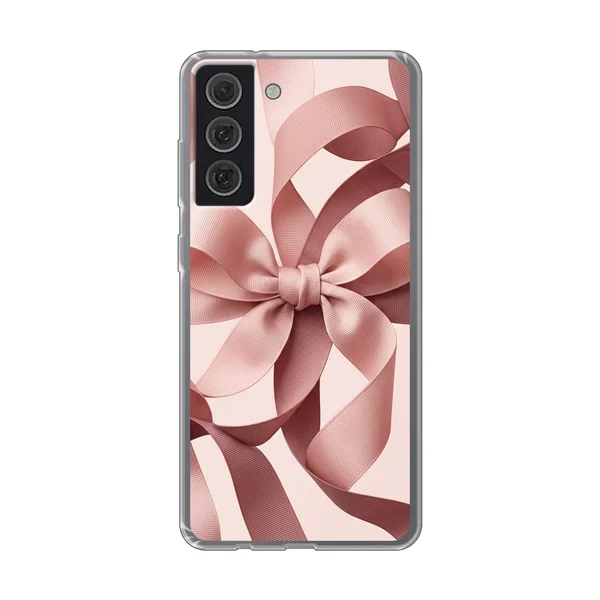 Blush Pink Ribbon Strap Bow case