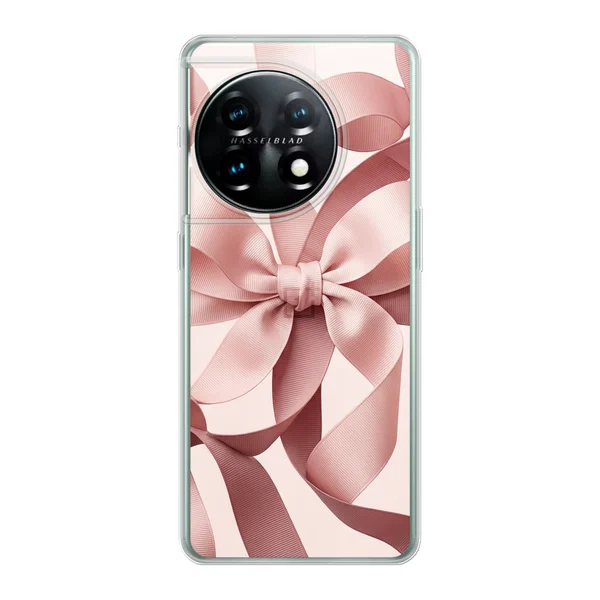 Blush Pink Ribbon Strap Bow case