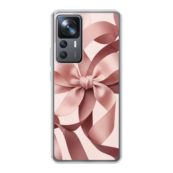 Blush Pink Ribbon Strap Bow case