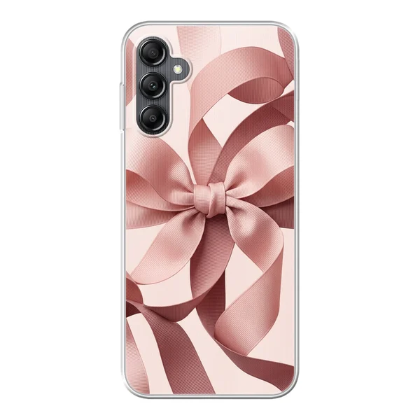 Blush Pink Ribbon Strap Bow case