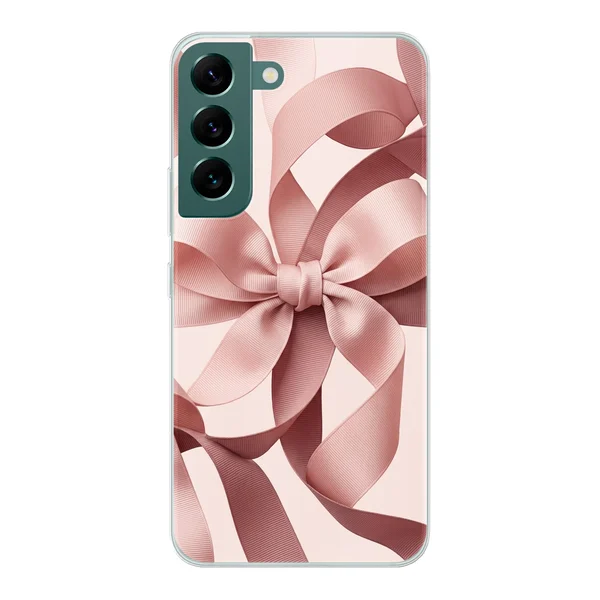 Blush Pink Ribbon Strap Bow case