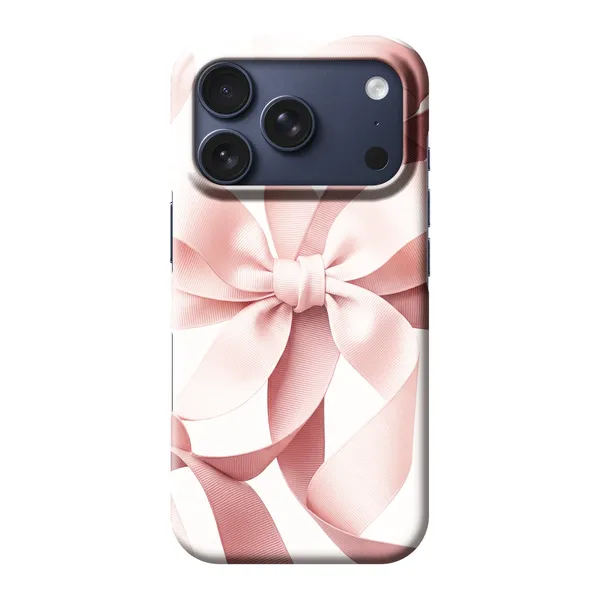 Blush Pink Ribbon Strap Bow Design case