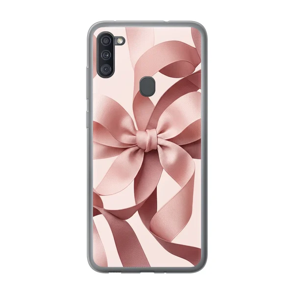 Blush Pink Ribbon Strap Bow case