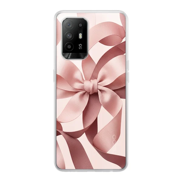 Blush Pink Ribbon Strap Bow case