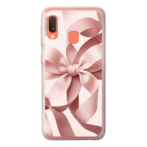 Blush Pink Ribbon Strap Bow case