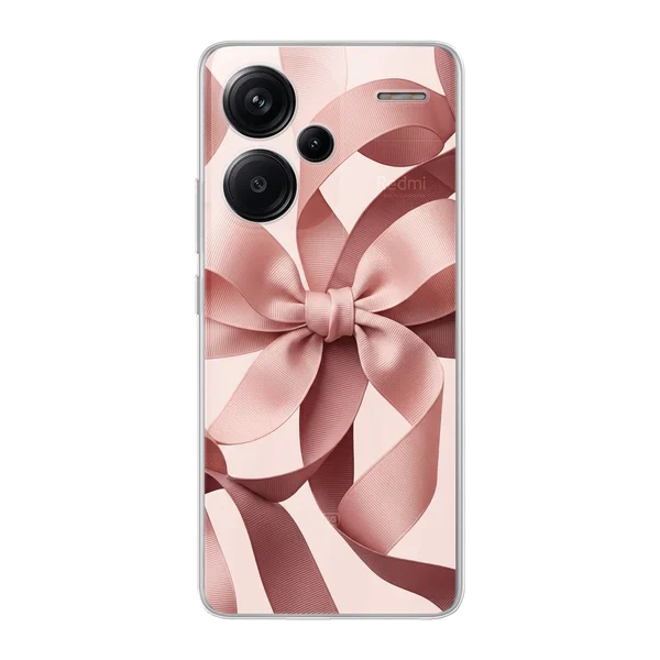 Blush Pink Ribbon Strap Bow case